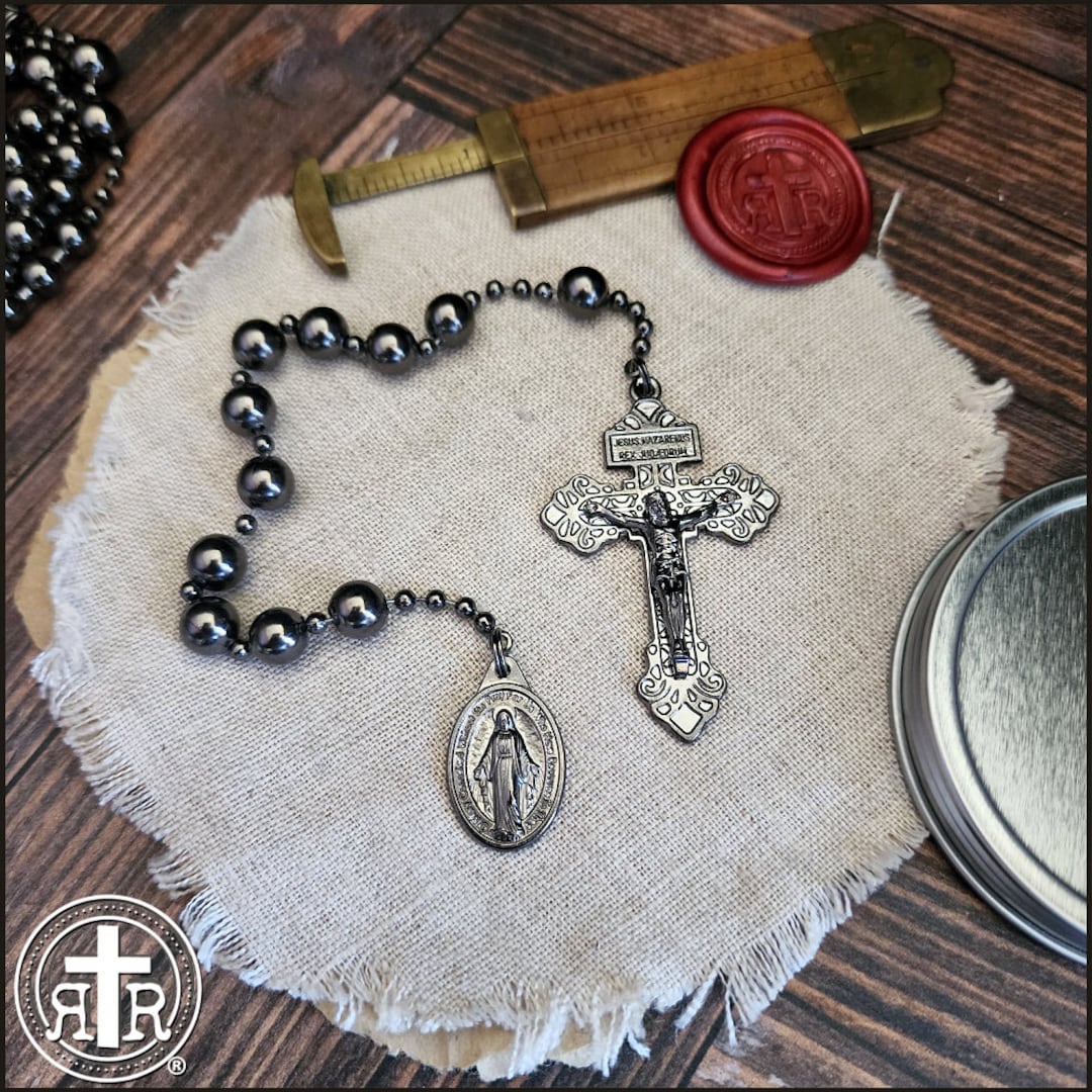 Rugged Rosaries® WWI Battle Beads Combat Pocket Catholic Rosary