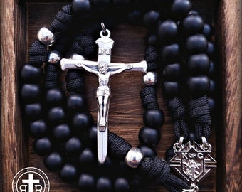 Rugged Rosaries® Knights of Columbus Heavy Duty Paracord Rosary - Officially Licensed by KofC