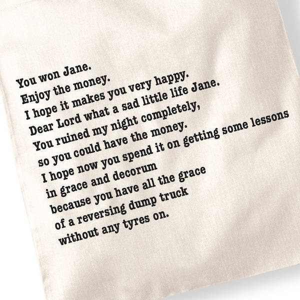 Quote Tote Bag - Etsy UK