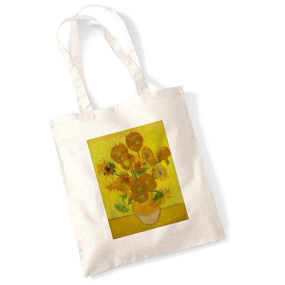Van Gogh Baumwollbeutel – Wiederverwendbare Einkaufstasche Mit Sonnenblumen-Motiv
