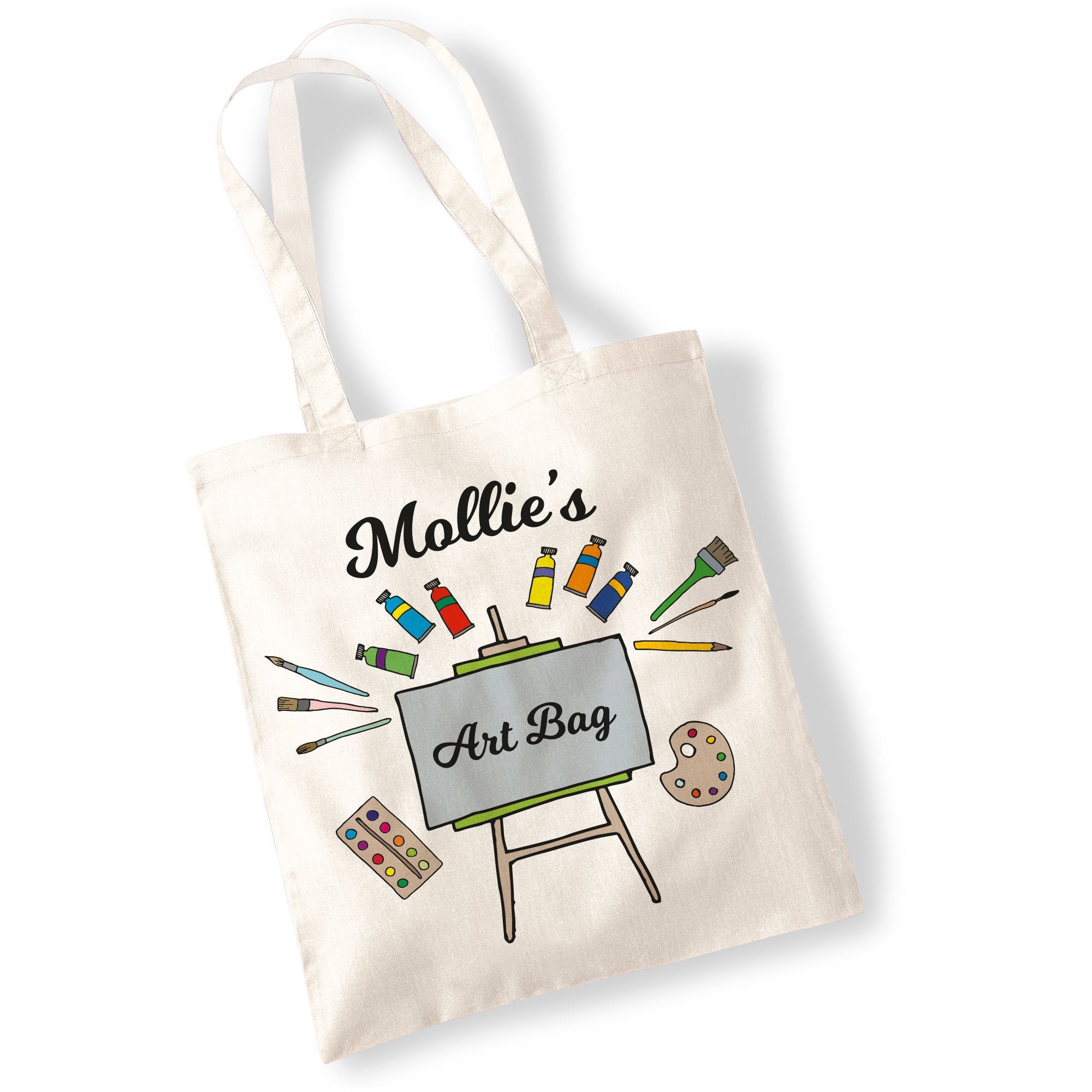 Custom Name Art Bag Perfect Present for a Artist, Painter, School