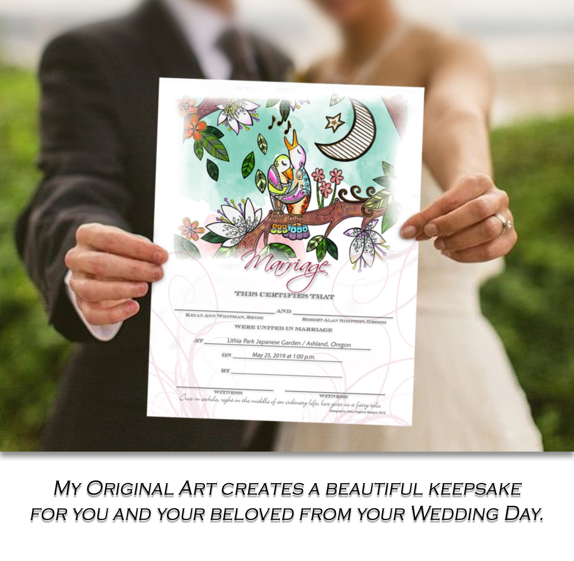 DIY Marriage Certificate, Marriage Certificate, Printable Marriage ...