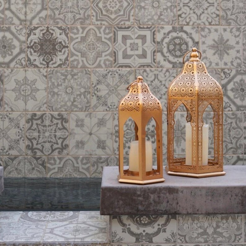 Moroccan Floor Lantern Set image 1