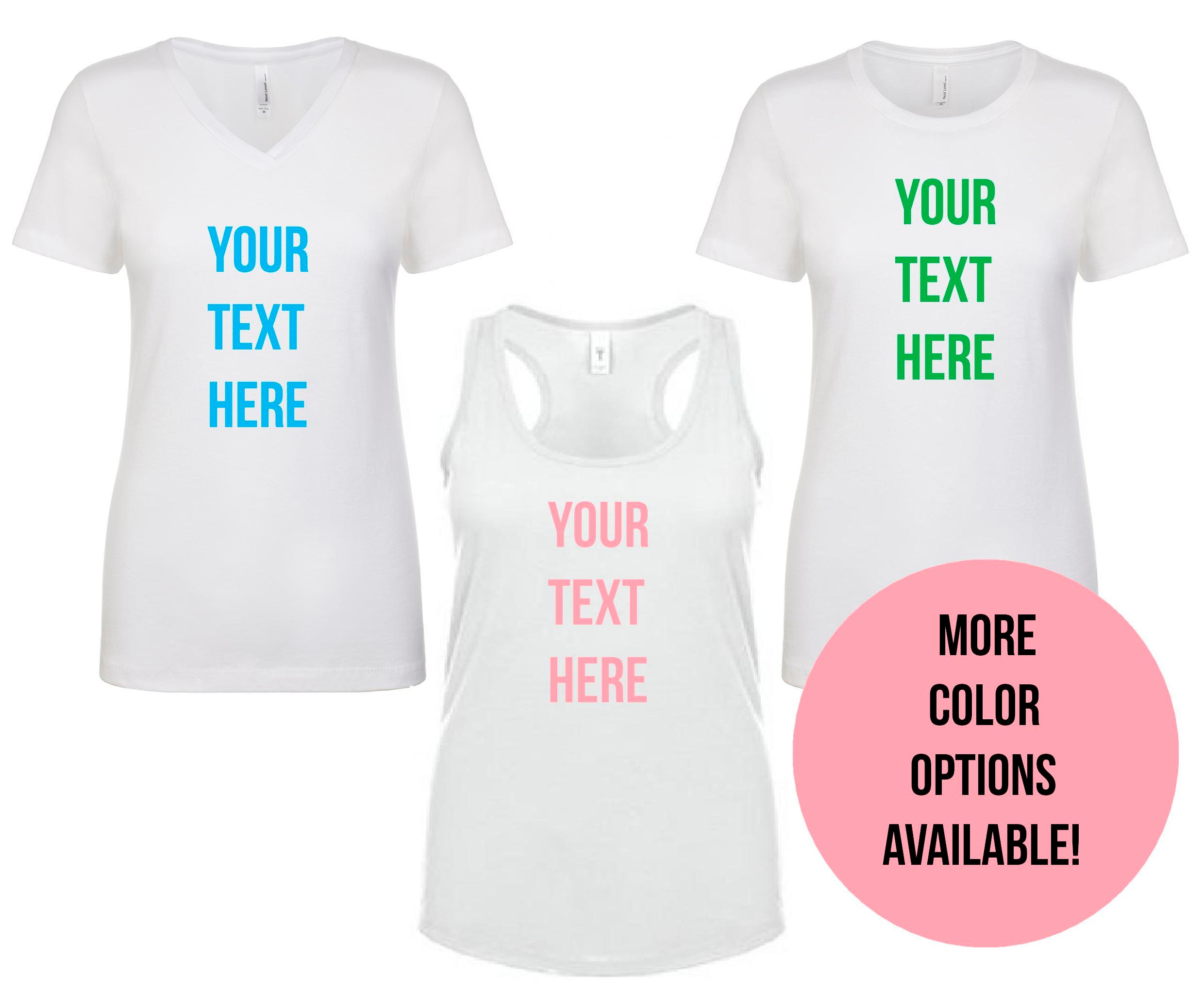 Customized Top Custom Tank Custom Shirt Customized Shirt Etsy