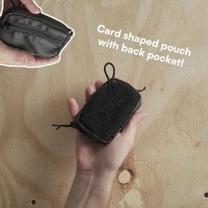 Bolsa táctica EDC con bolsillo con cremallera y bucle / Organizador de bolsillo / Mini bolsa con cremallera / Bolsa pequeña de nailon / Bolsa con cremallera Cordura Xpac