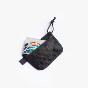 Cartera porta tarjetas de crédito de malla EDC / Mini bolsa con cremallera / Organizador de bolsillo EDC / Monedero pequeño de nailon