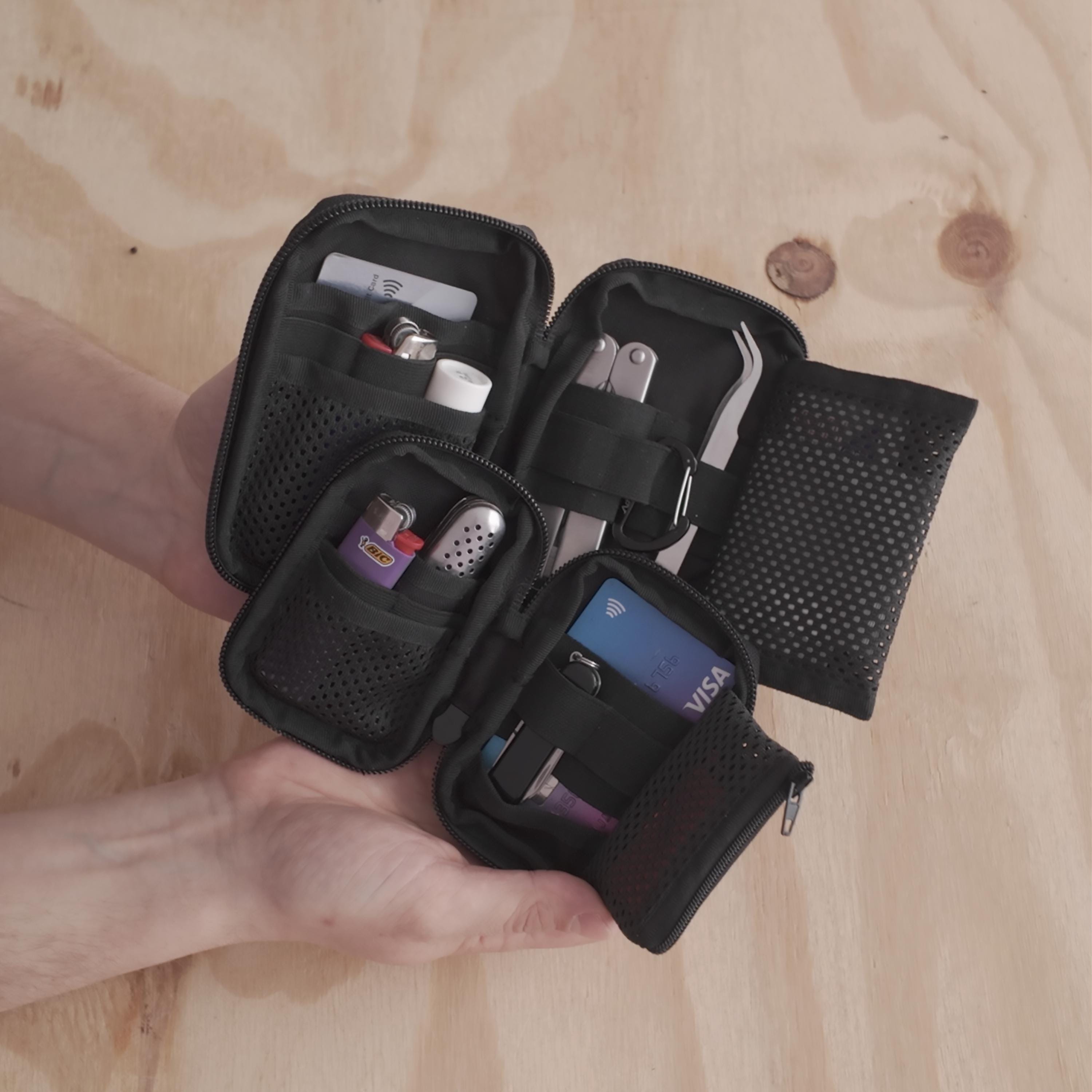 ✴︎ MASSTARD コインポーチ 未使用品 ✴︎ シティパスポート ミニ財布 L字ファスナー ストライプ チェック