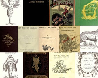 Mythical Creatures - 80 vintage eBooks PDF download - Unicorns - Fairies - Giants Monsters Dragons etc
