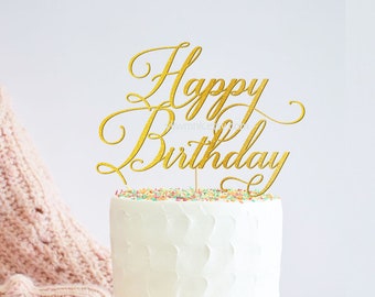 Cake Topper svg, Happy Birthday svg, Birthday Cake Topper SVG, Verjaardag svg, dxf en png instant download, Happy Birthday Cake Topper svg