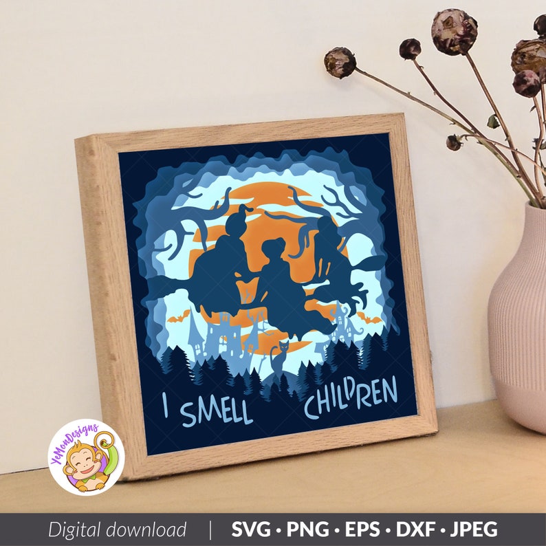 Hocus Pocus SVG Halloween 3D Shadow Box Template Halloween - Etsy India