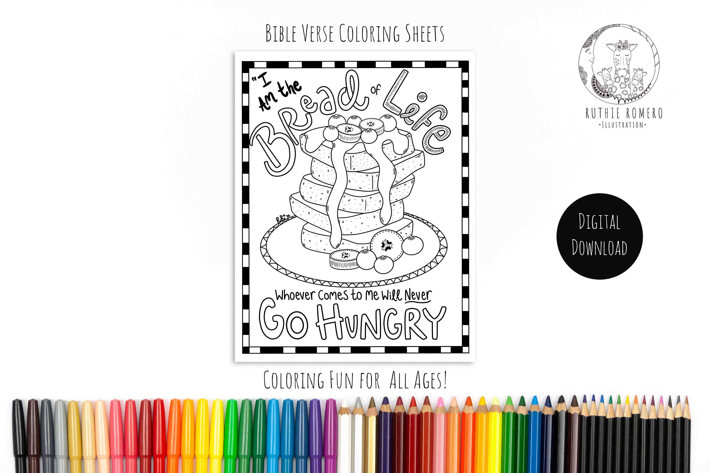 Jesus bread of heaven coloring pages 2025 