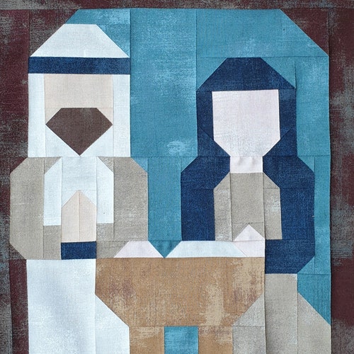 Shepherd Nativity Quilt Block Pattern Instant Digital Etsy