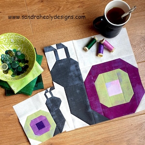 Snail Quilt Block Pattern: Garden Quilt Design (Digital PDF)