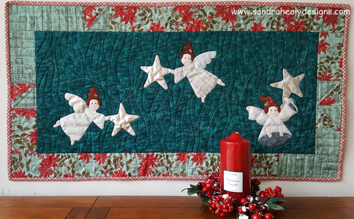 Christmas Angel Wall Hanging Table Topper Quilt Pattern Etsy