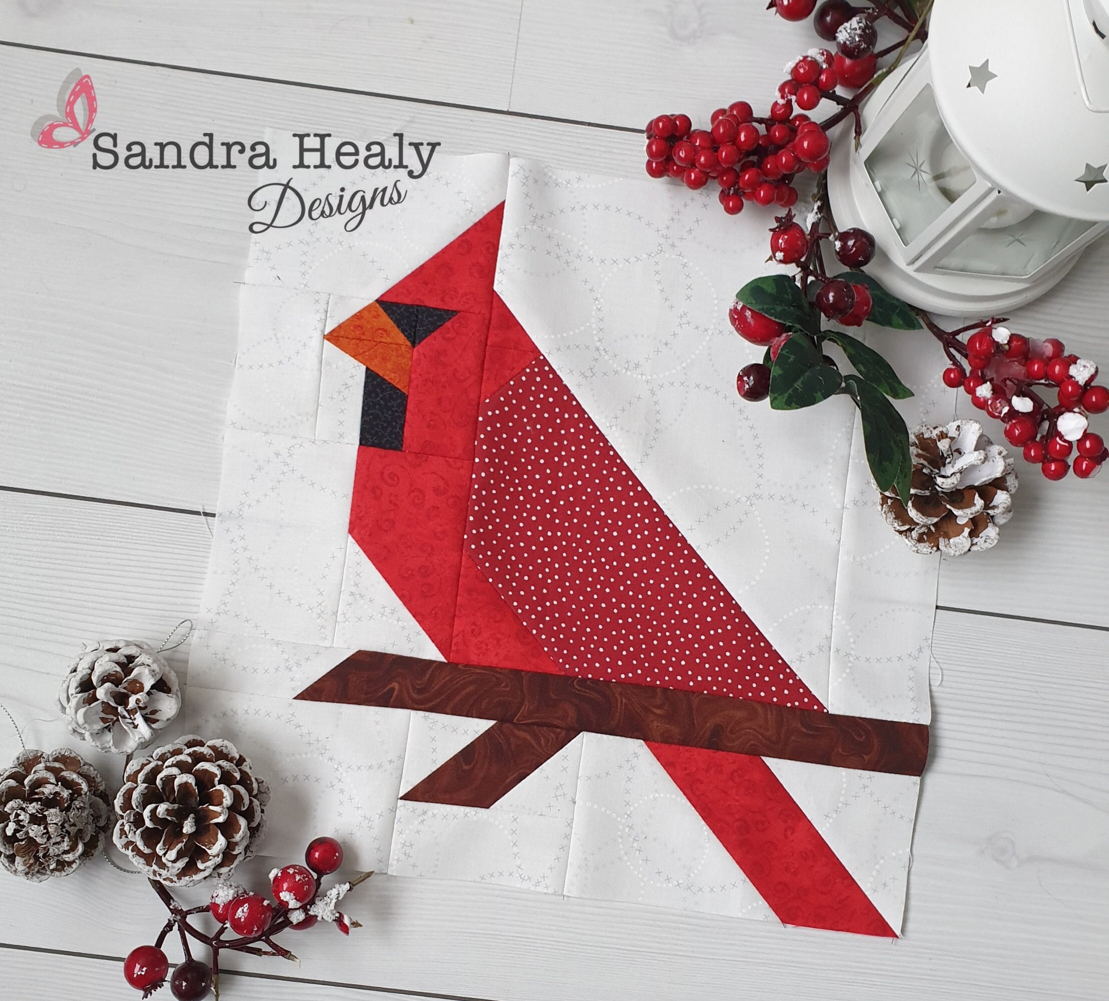 Fabric Bird Christmas Tree Ornament Sewing Pattern & VIDEO