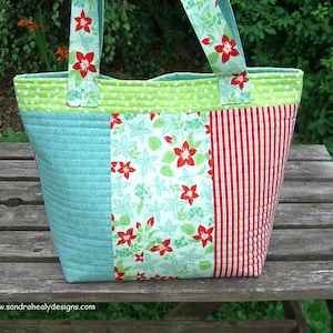 Apple Patchwork Tote Bag PDF Sewing Pattern Instant Download - Etsy
