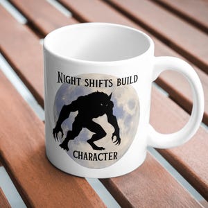 Night Shifts Build Character PNG – Werewolf Moon Design | High-Resolution Digital Download for Printing & Apparel