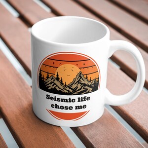 Seismic Life Chose Me PNG – Mountain Sunset Design | High-Resolution Digital Download for Printing & Apparel