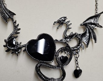 dragon necklace  unusual  large dragon