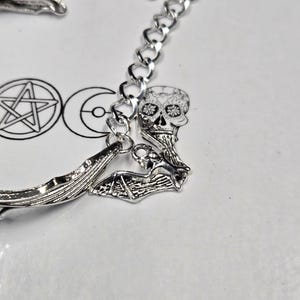 Vampire bat bracelet made to measure flexible unisex gothic bat lovers bracelet gothic jewellery vampire bat