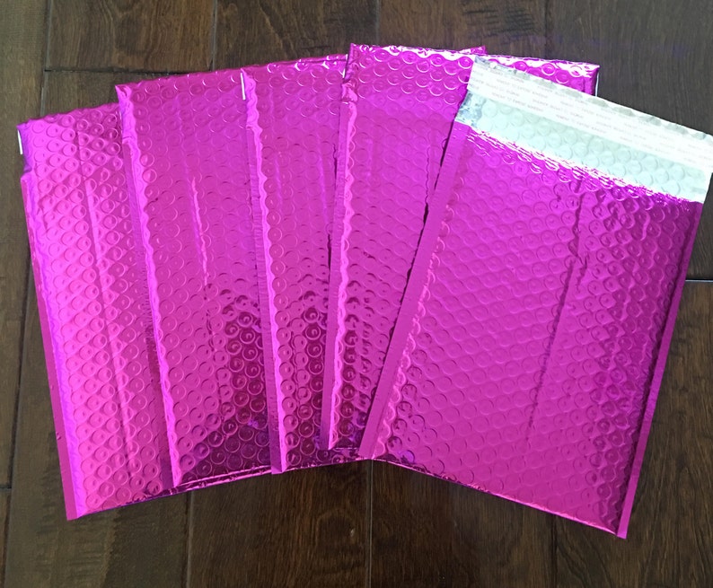 20 Pack 6.5x10 Metallic Pink Bubble Mailers FREE Etsy