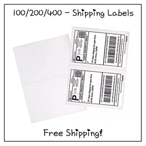 half sheet self adhesive shipping labels for laser inkjet printers