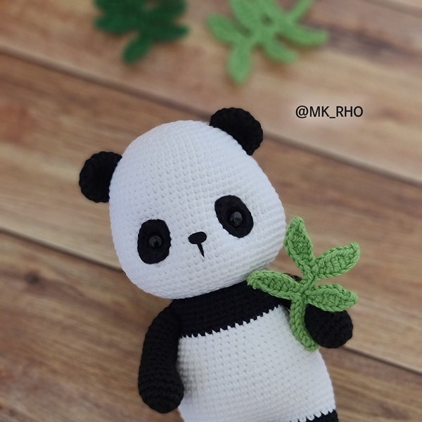 Amigurumi pattern, Mini panda, Crochet panda, PDF, Crochet pattern