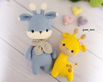 Patron amigurumi girafe au crochet : mini-animaux en peluche (PDF)