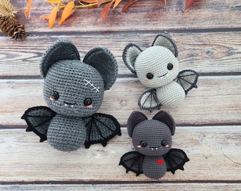 Bat crochet pattern, crochet bat, amigurumi bat, amigurumi pattern, crochet pattern, bat pattern, pdf