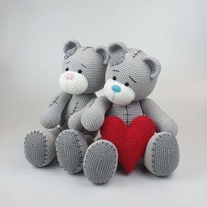 Crochet pattern, Amigurumi Bear Big, Teddy bearcrochet anmals plush pattern.