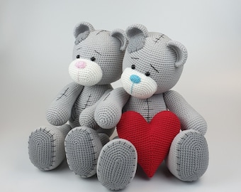 Crochet pattern, Amigurumi Bear Big, Teddy bearcrochet anmals plush pattern.