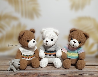crochet pattern, amigurumi Teddy bear 202001