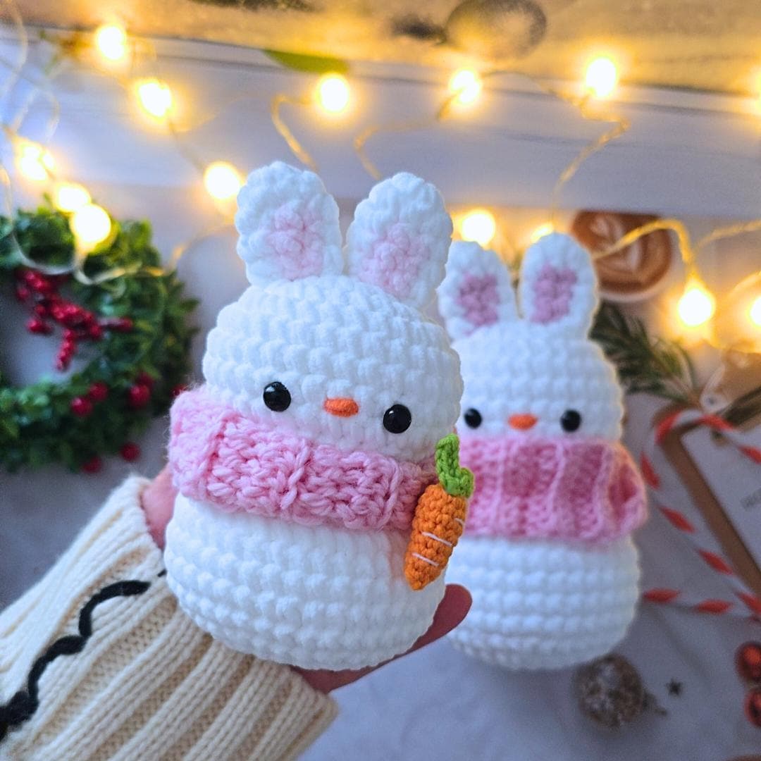Crochet Snowman Bunny Pattern: Amigurumi Doll (PDF Pattern) - Etsy