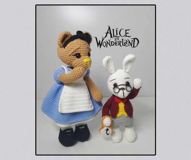 Crochet pattern amigurumi Alice in wonderland Etsy France