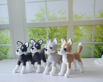 Crochet Husky Amigurumi Pattern (PDF)