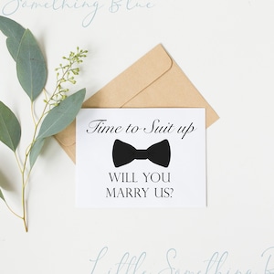 Grappig trouw ons voorstel kaart volwassen humor pak zal je met ons trouwen kaart officiant voorstel trouw ons kaart afdrukbare instant download DIY teken