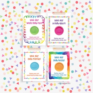 Afdrukbare Playdoh-feestgunsten Snoep Gratis feestgunst Niet-snoepkaart Kinderen Play Doh afdrukbare gunstkaarten Play-Doh-traktaties Cadeaukaartjes Etiketten