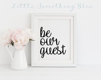 Be Our Guest Printable Etsy