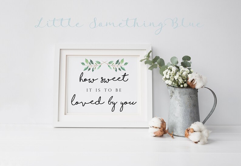 Printable Greenery Wedding Sign // Printable Wedding Love Sign - Etsy