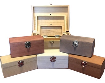 Personalized Engraved Wooden Keepsake Box: Shabby Chic Trinket Storage