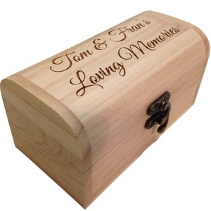 Personalised Engraved Wooden Keepsake Trinket Box / Small Personalized Plain or Painted Shabby Chic Wood Storage Box \ Bespoke Gift Boxes
