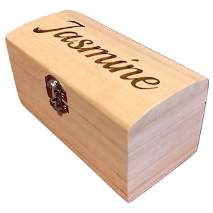 Personalised / Personalized Wooden Engraved Keepsake Trinket Box / Small Plain or Painted Shabby Chic Wood Storage Boxes \ Bespoke Gift Box