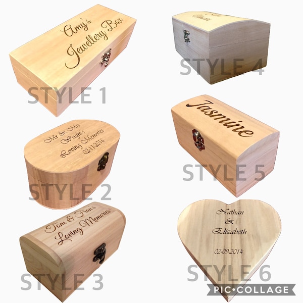 Small Engraved Mens Box Etsy