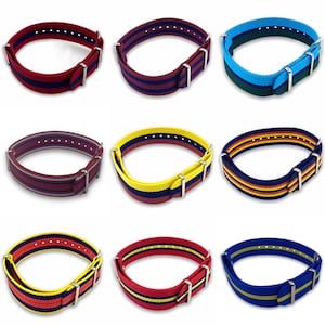 18mm 20mm Quality Universal Nylon Military Watch Strap agc Royal Engineers Royal Signals QARANC RAMC REME rlc Royal Artillery Kings Troop