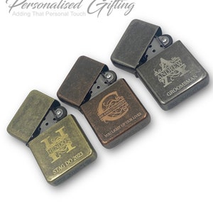 Encendedores Zippo personalizados, grabado gratuito, entrega rápida y  gratuita. Zippo genuino: cromo pulido y cepillado, latón pulido y cepillado  -  México