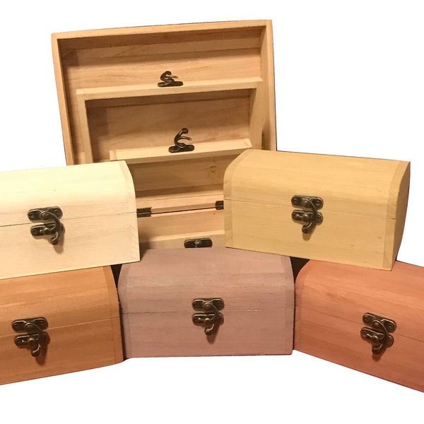 Personalised / Personalized Large to Small Wooden Boxes Plain or Painted Engraved Keepsake Trinket Storage Box / Bespoke / Custom Made