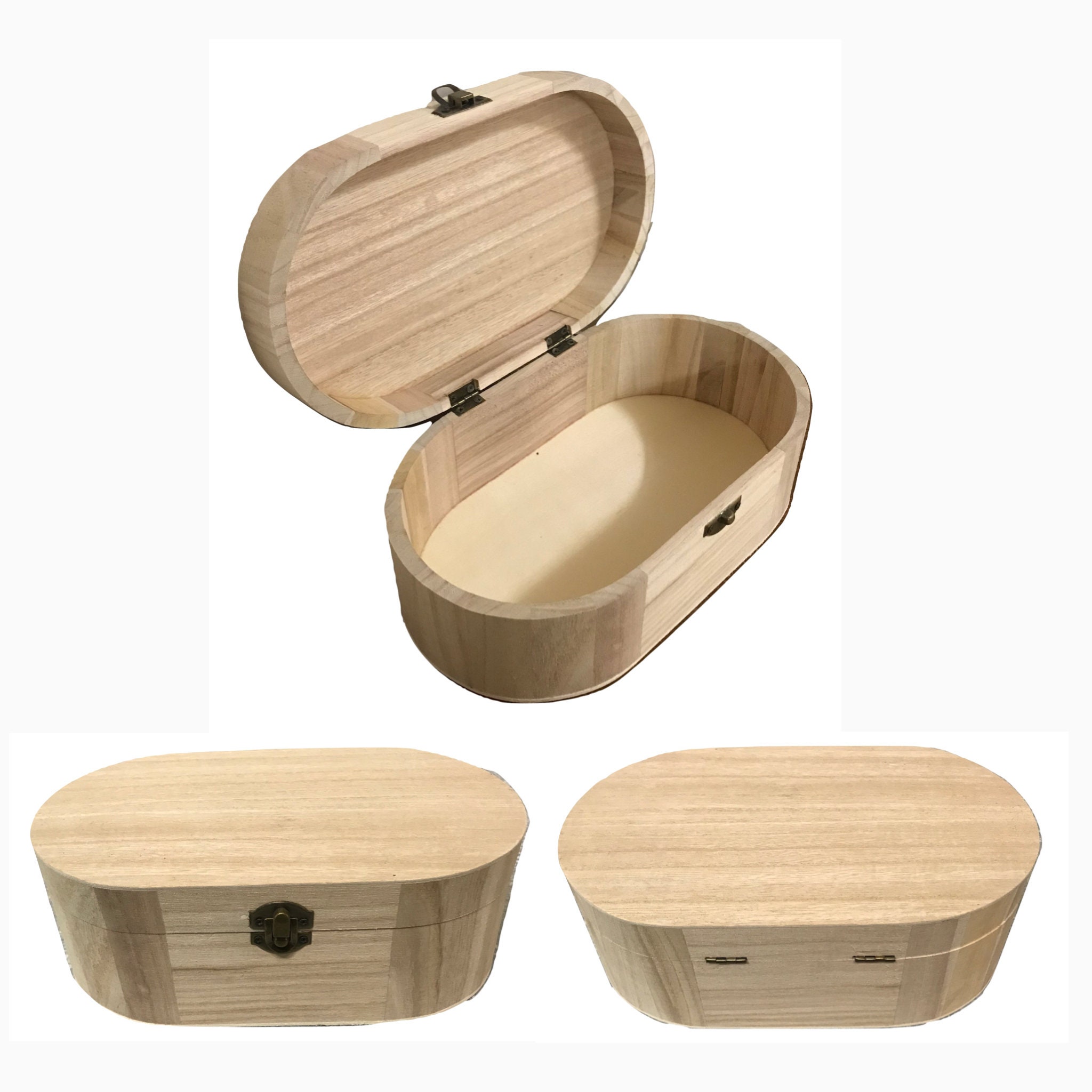 Personalised Engraved Large Wooden Gift Boxes Painted or Plain Etsy