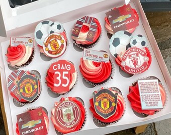 Manchester United Cake Topper Etsy