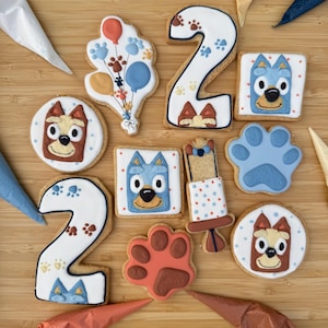Bluey Sugar Cookies | Personalised Cookies | Favourite Cartoon | Party Favours