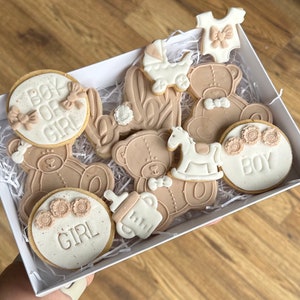 Personalized Baby Shower Cookies: Gender Reveal Gift